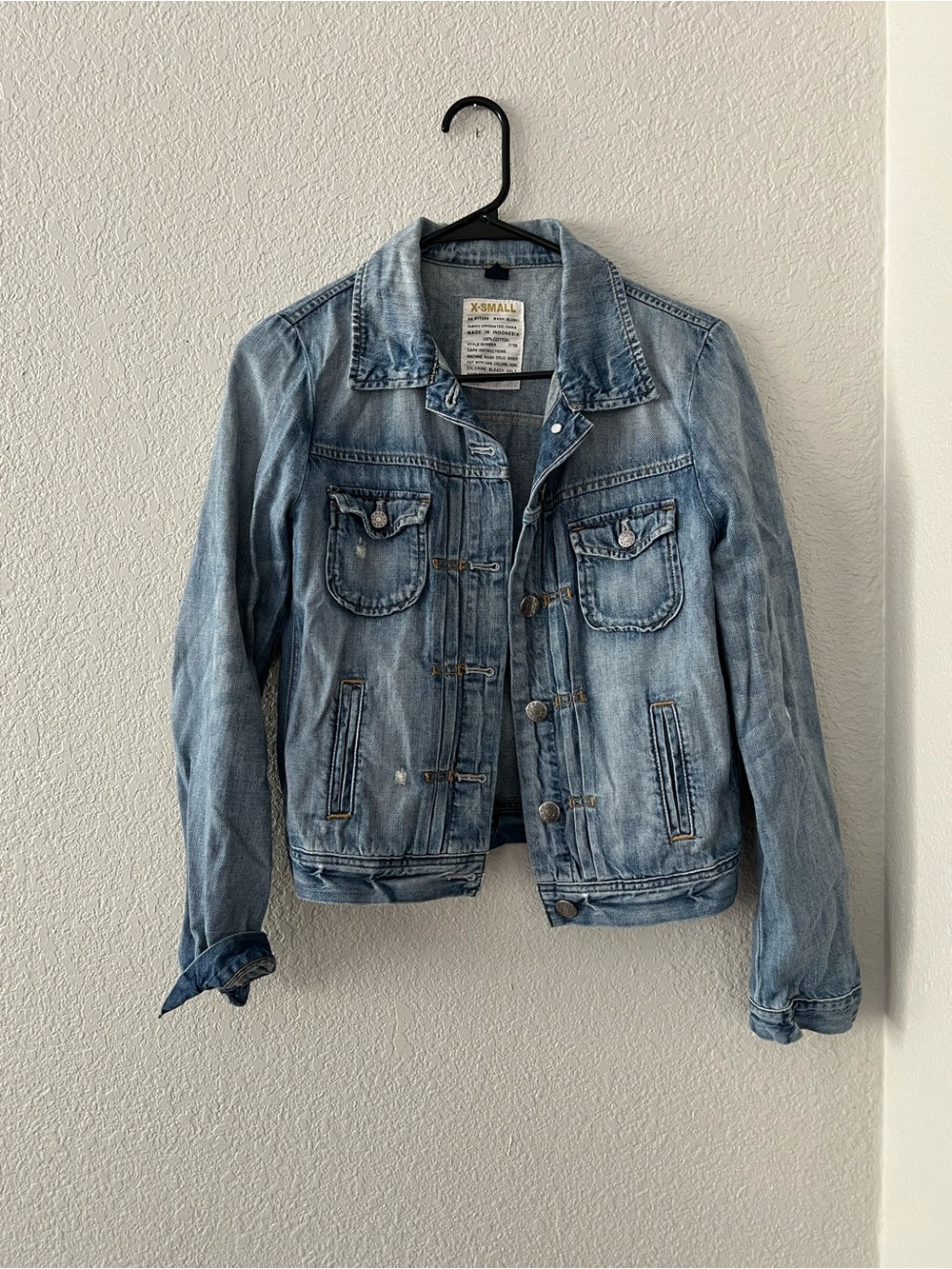 J. Crew Light Wash Denim Jacket XS Extra Small
